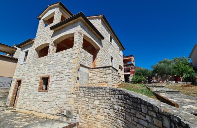 Stone house with a wonderful panoramic view of the sea - under construction