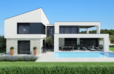Fantastic villa with sea view and pool - under construction
