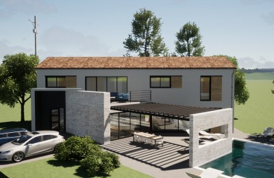 Bella villa moderna e soleggiata con piscina vicino a Orsera