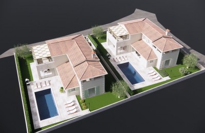 Nice building plot with a project - around Tinjan