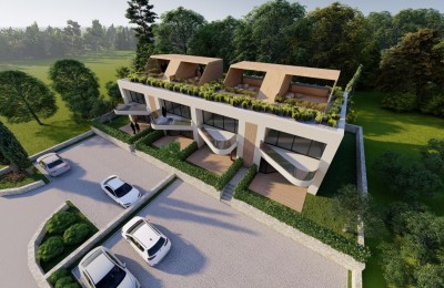 Schöne moderne neue Wohnung im Erdgeschoss mit Garten - 3 km vom Meer entfernt