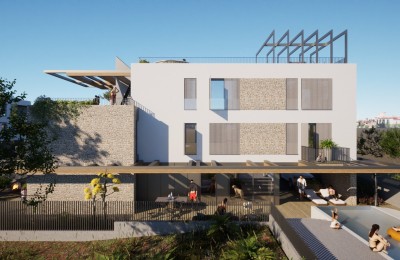 Attractive building land with building permit - 600 m from the sea