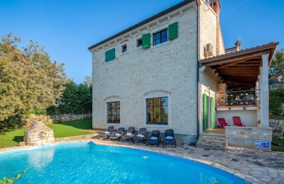 Stone villa with a beautiful panoramic view and swimming pool