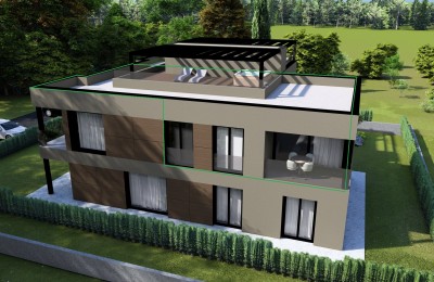 Bellissimo appartamento arredato con terrazza sul tetto in un edificio nuovo di altissima qualità, a 3 km dal mare