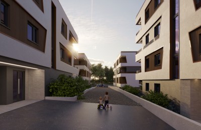 A wonderful apartment on the 2nd floor of an exceptional new building only 800 m from the sea